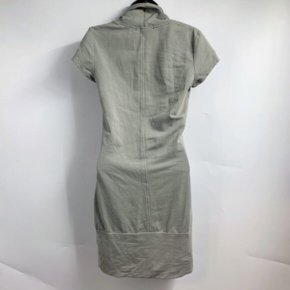 Prairie Underground Women's Deep Cowl Neck Short Sleeve Sweatshirt Dress Size S - Picture 2 of 12